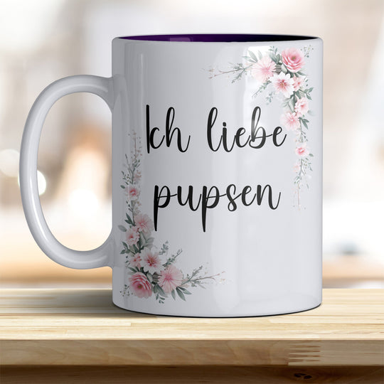 Ich liebe pupsen: Keramik - Kaffeebecher – Humorvoll & Hochwertig - all - yours24