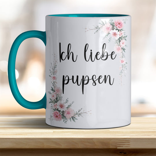 Ich liebe pupsen: Keramik - Kaffeebecher – Humorvoll & Hochwertig - all - yours24