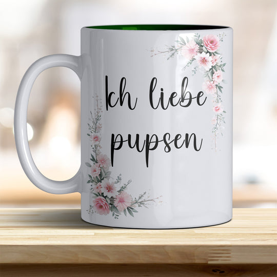 Ich liebe pupsen: Keramik - Kaffeebecher – Humorvoll & Hochwertig - all - yours24