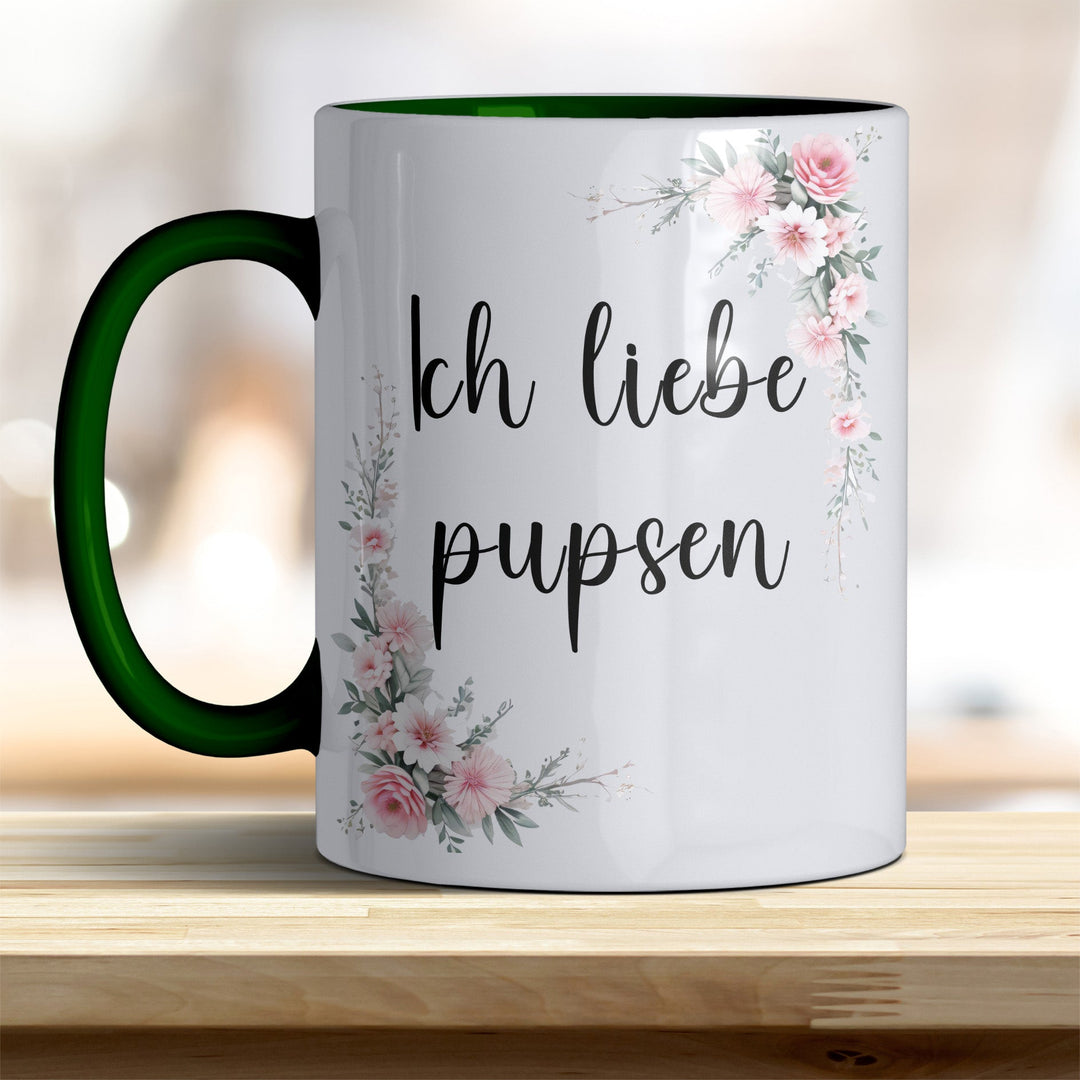 Ich liebe pupsen: Keramik - Kaffeebecher – Humorvoll & Hochwertig - all - yours24