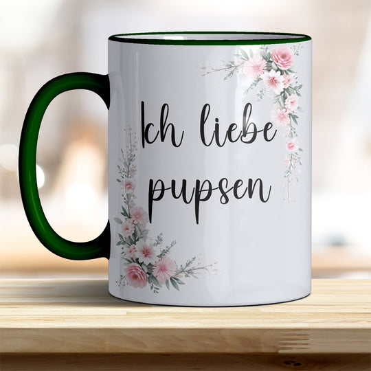 Ich liebe pupsen: Keramik - Kaffeebecher – Humorvoll & Hochwertig - all - yours24