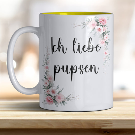Ich liebe pupsen: Keramik - Kaffeebecher – Humorvoll & Hochwertig - all - yours24