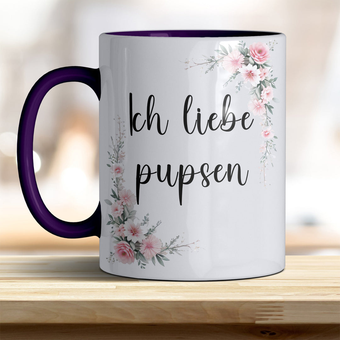 Ich liebe pupsen: Keramik - Kaffeebecher – Humorvoll & Hochwertig - all - yours24