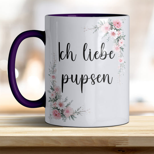 Ich liebe pupsen: Keramik - Kaffeebecher – Humorvoll & Hochwertig - all - yours24