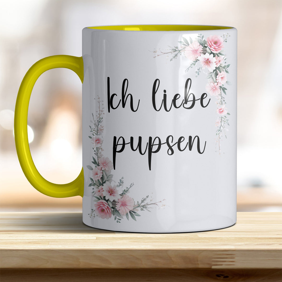 Ich liebe pupsen: Keramik - Kaffeebecher – Humorvoll & Hochwertig - all - yours24
