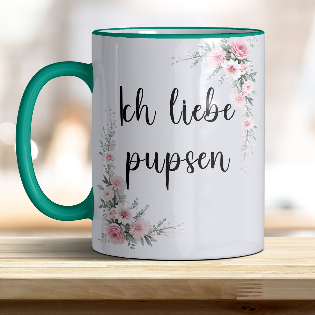 Ich liebe pupsen: Keramik - Kaffeebecher – Humorvoll & Hochwertig - all - yours24