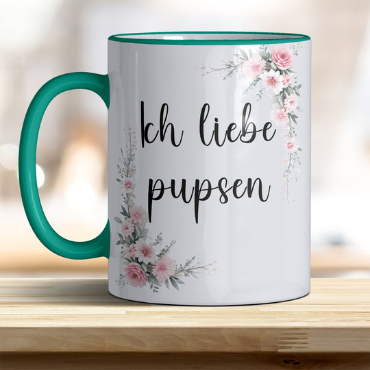 Ich liebe pupsen: Keramik - Kaffeebecher – Humorvoll & Hochwertig - all - yours24