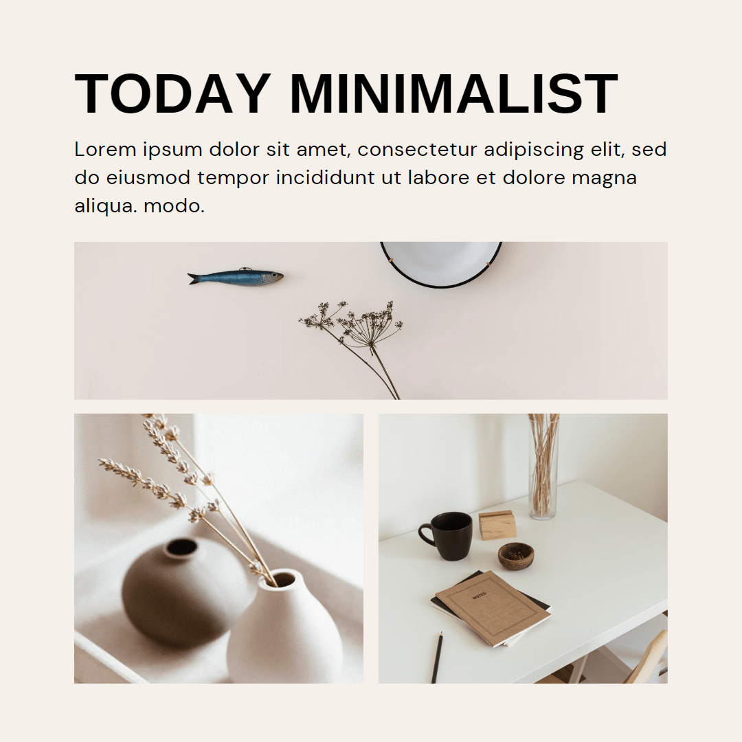 Instagram Post - Vorlagen - Set - 10 Minimalistische Canva Templates - Professionelle Social Media Grafiken - all - yours24