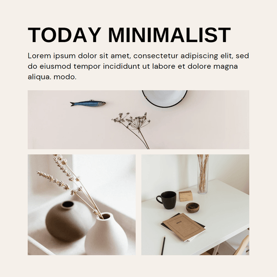 Instagram Post - Vorlagen - Set - 10 Minimalistische Canva Templates - Professionelle Social Media Grafiken - all - yours24