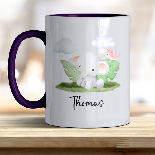 Kaffeebecher mit niedlichem Elefant – Ideal für Geschenk & Alltag - all - yours24