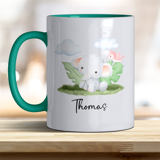 Kaffeebecher mit niedlichem Elefant – Ideal für Geschenk & Alltag - all - yours24