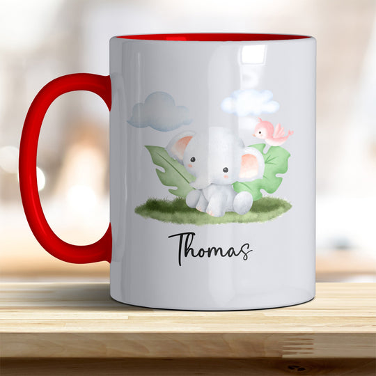 Kaffeebecher mit niedlichem Elefant – Ideal für Geschenk & Alltag - all - yours24