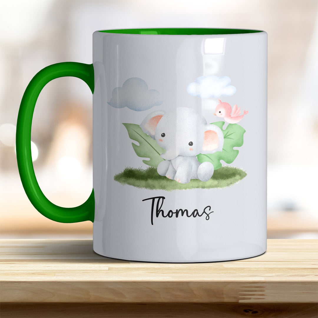 Kaffeebecher mit niedlichem Elefant – Ideal für Geschenk & Alltag - all - yours24