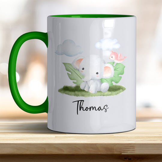 Kaffeebecher mit niedlichem Elefant – Ideal für Geschenk & Alltag - all - yours24