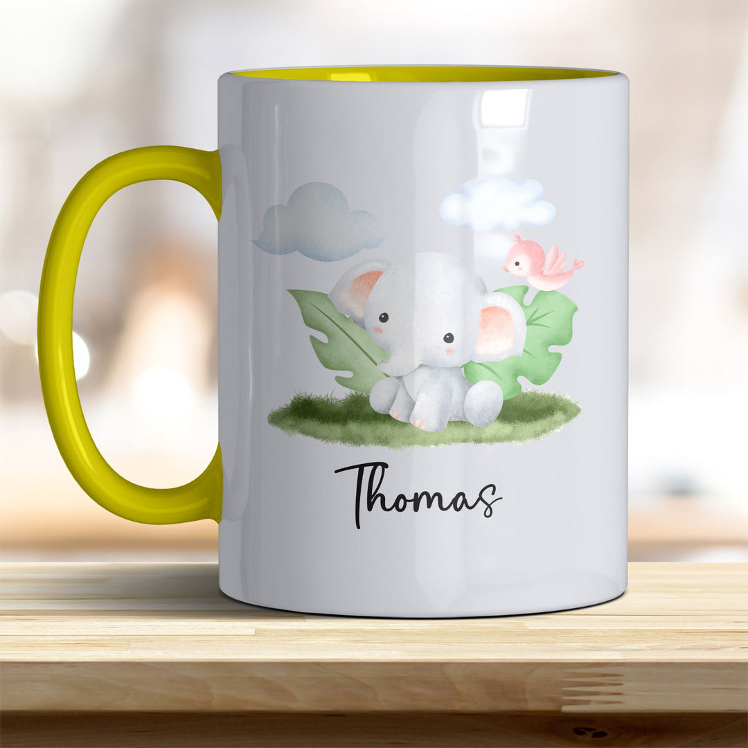 Kaffeebecher mit niedlichem Elefant – Ideal für Geschenk & Alltag - all - yours24