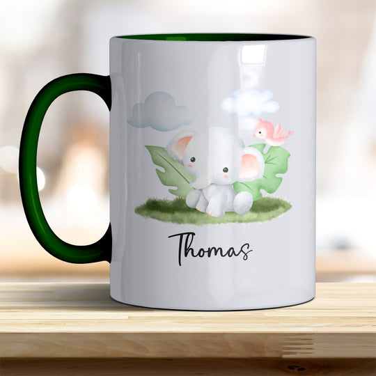 Kaffeebecher mit niedlichem Elefant – Ideal für Geschenk & Alltag - all - yours24