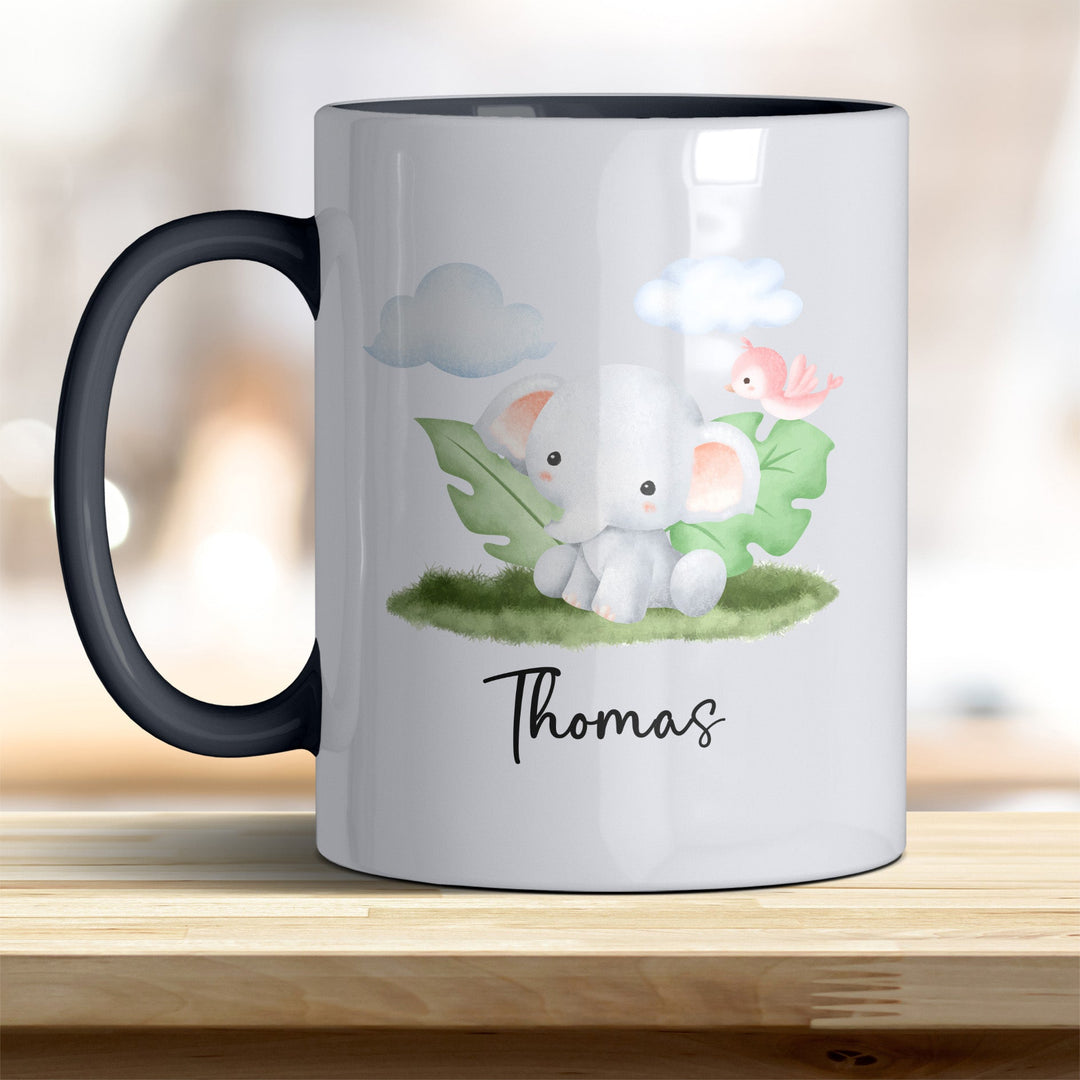Kaffeebecher mit niedlichem Elefant – Ideal für Geschenk & Alltag - all - yours24