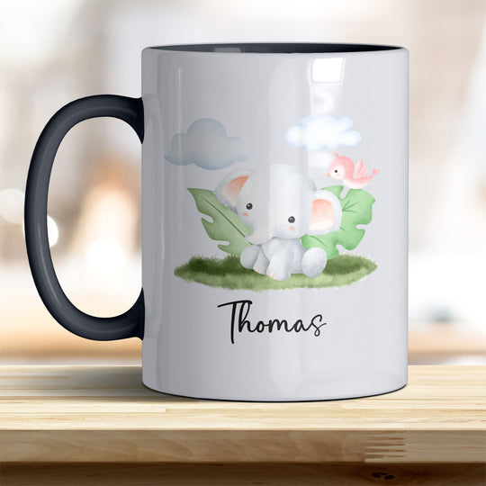 Kaffeebecher mit niedlichem Elefant – Ideal für Geschenk & Alltag - all - yours24