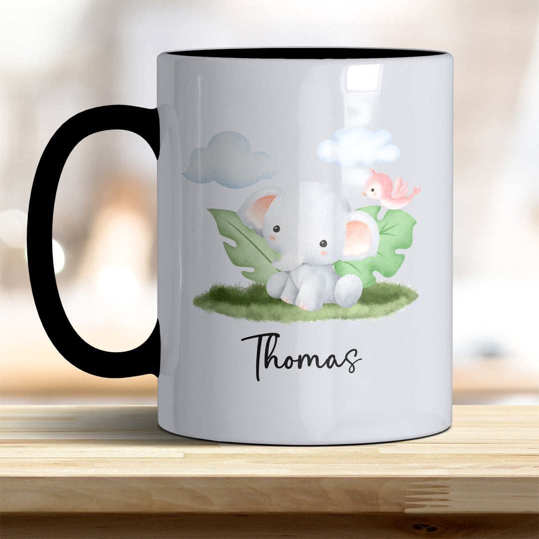 Kaffeebecher mit niedlichem Elefant – Ideal für Geschenk & Alltag - all - yours24