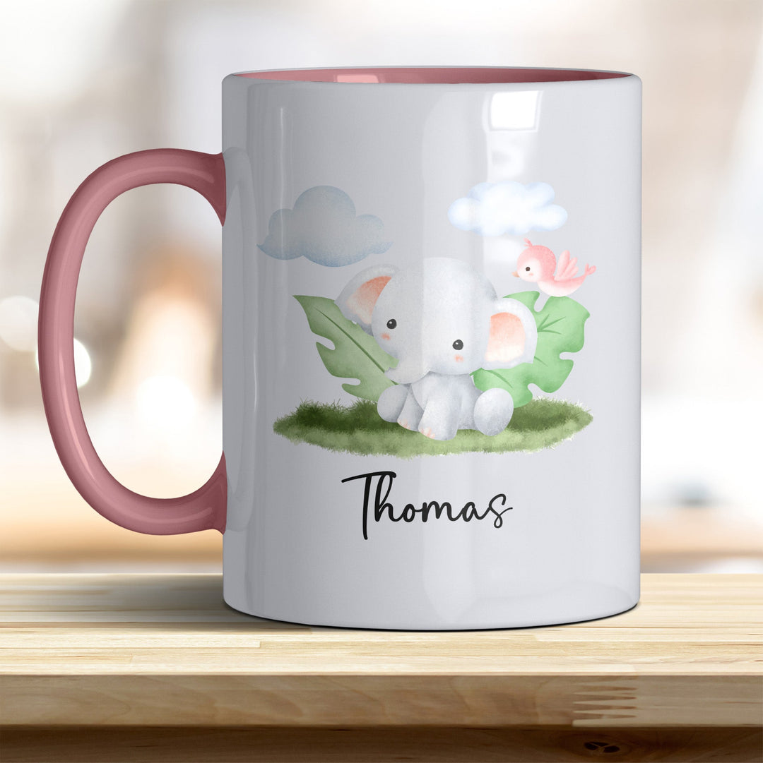 Kaffeebecher mit niedlichem Elefant – Ideal für Geschenk & Alltag - all - yours24