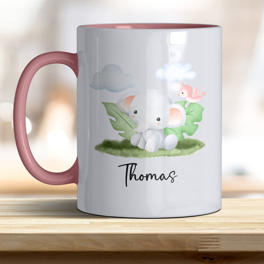 Kaffeebecher mit niedlichem Elefant – Ideal für Geschenk & Alltag - all - yours24