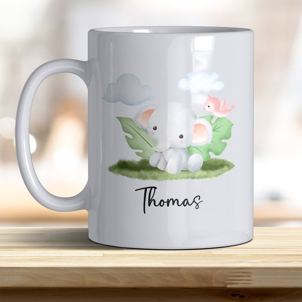 Kaffeebecher mit niedlichem Elefant – Ideal für Geschenk & Alltag - all - yours24