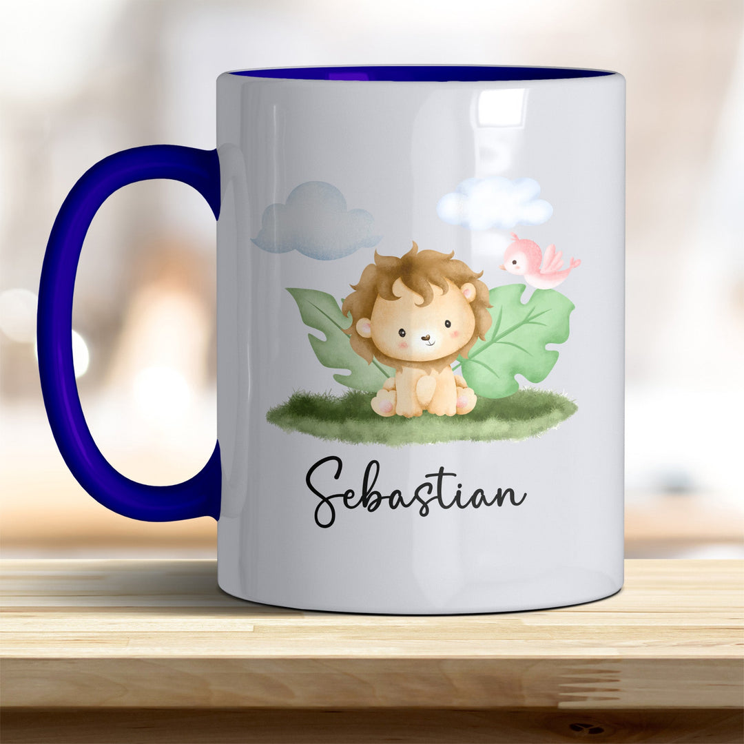 Kaffeebecher mit niedlichem Löwe – Ideal für Geschenk & Alltag - all - yours24