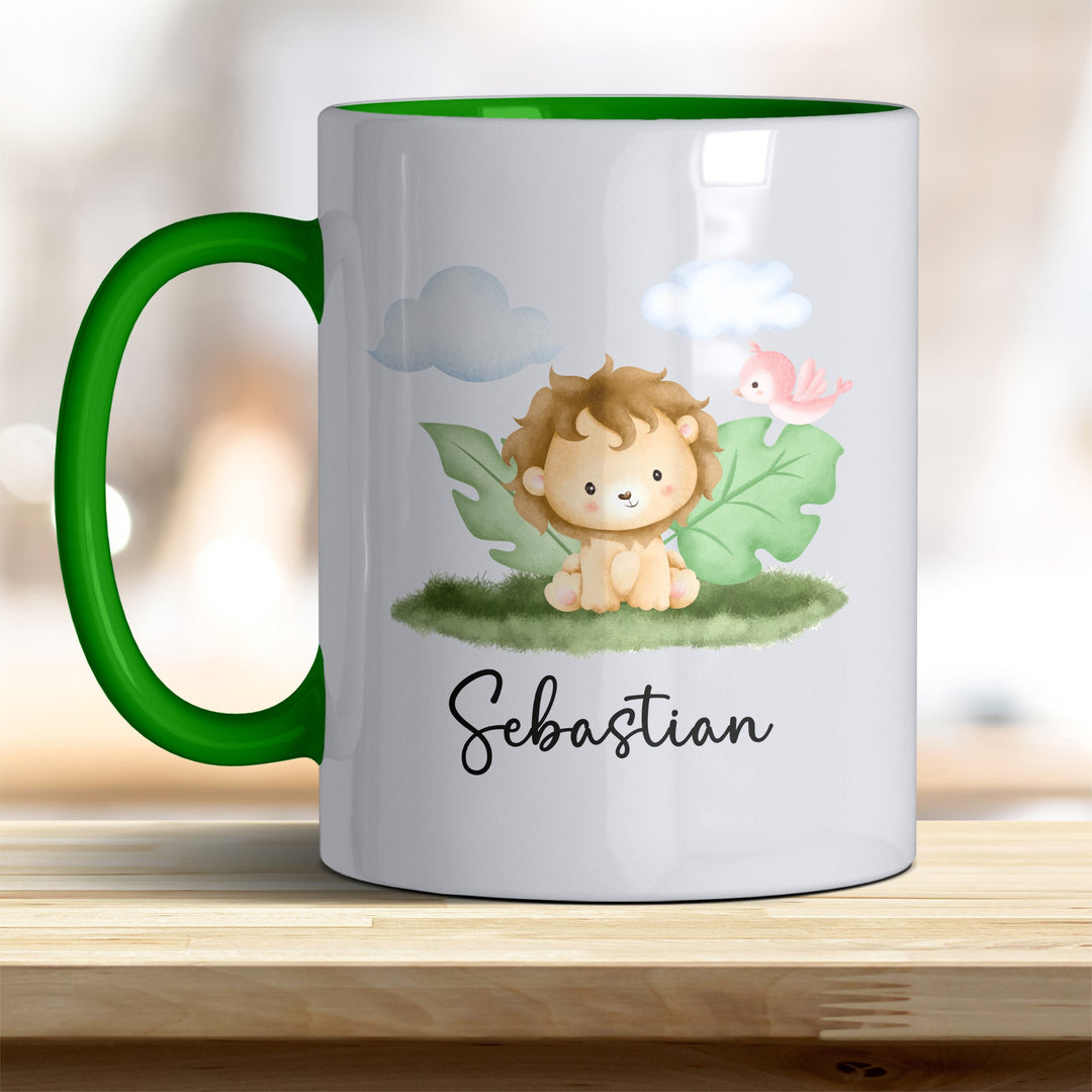 Kaffeebecher mit niedlichem Löwe – Ideal für Geschenk & Alltag - all - yours24