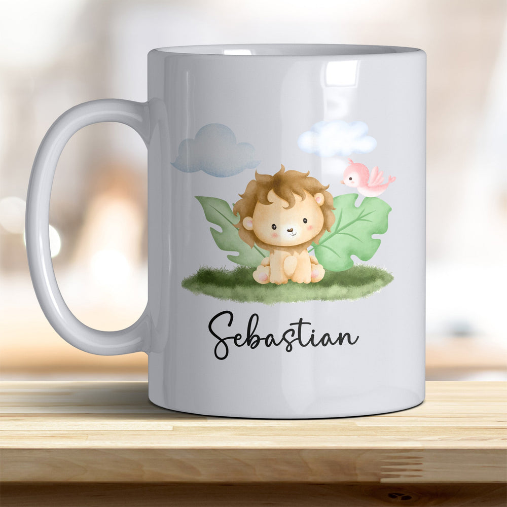 Kaffeebecher mit niedlichem Löwe – Ideal für Geschenk & Alltag - all - yours24