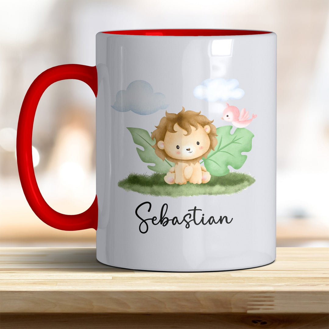 Kaffeebecher mit niedlichem Löwe – Ideal für Geschenk & Alltag - all - yours24
