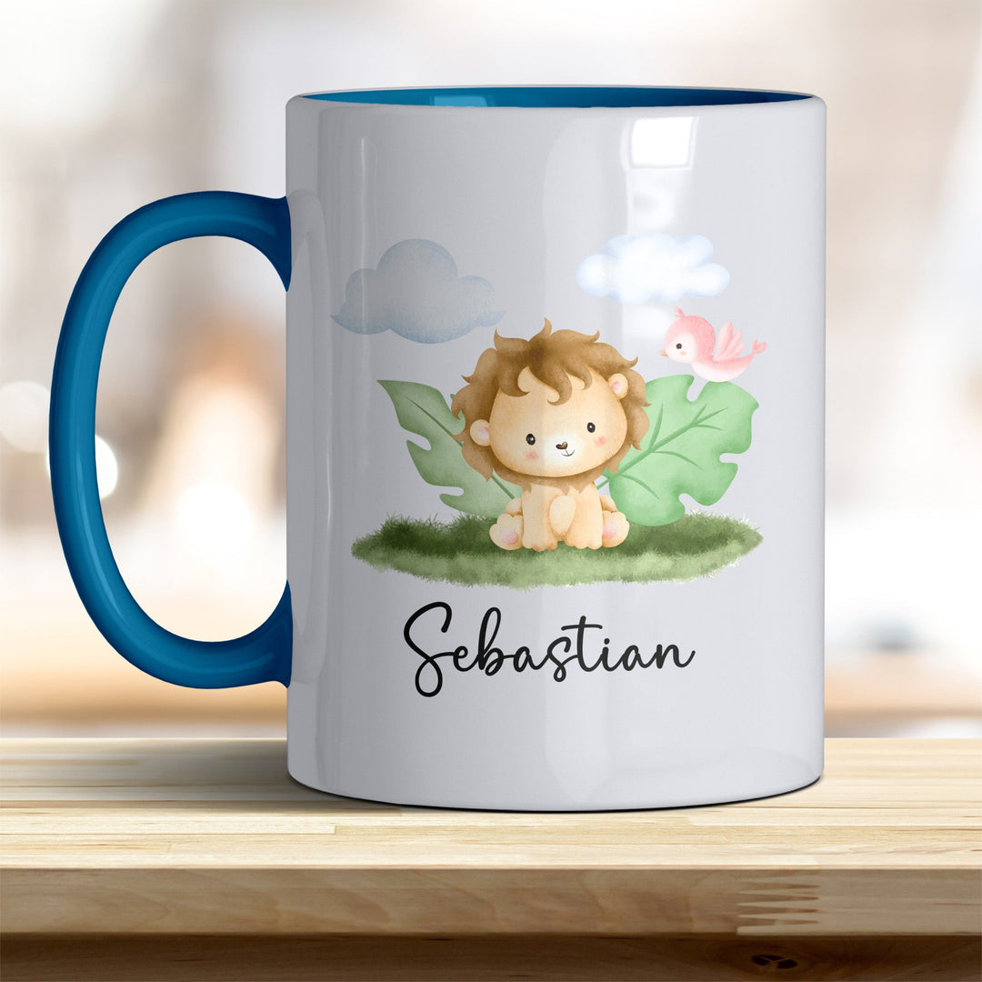 Kaffeebecher mit niedlichem Löwe – Ideal für Geschenk & Alltag - all - yours24