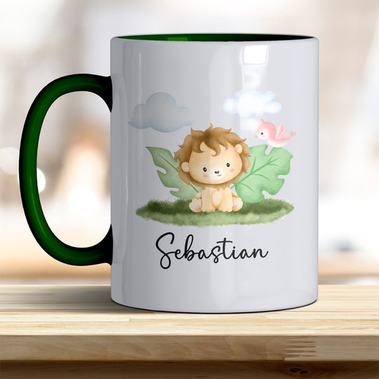 Kaffeebecher mit niedlichem Löwe – Ideal für Geschenk & Alltag - all - yours24