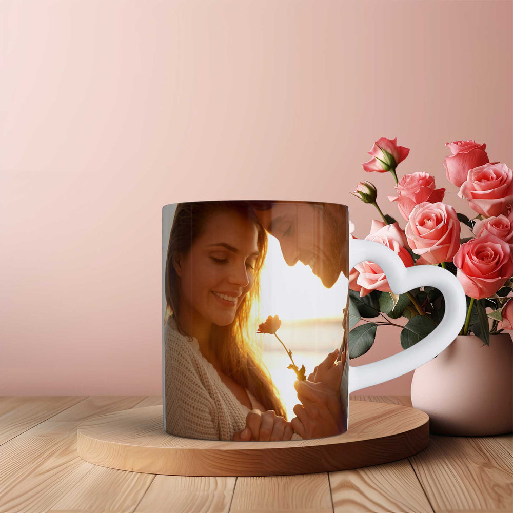 Personalisierbare Herzhenkel - Tasse mit Foto & Text – Ein Herz für deine Erinnerungen - all - yours24