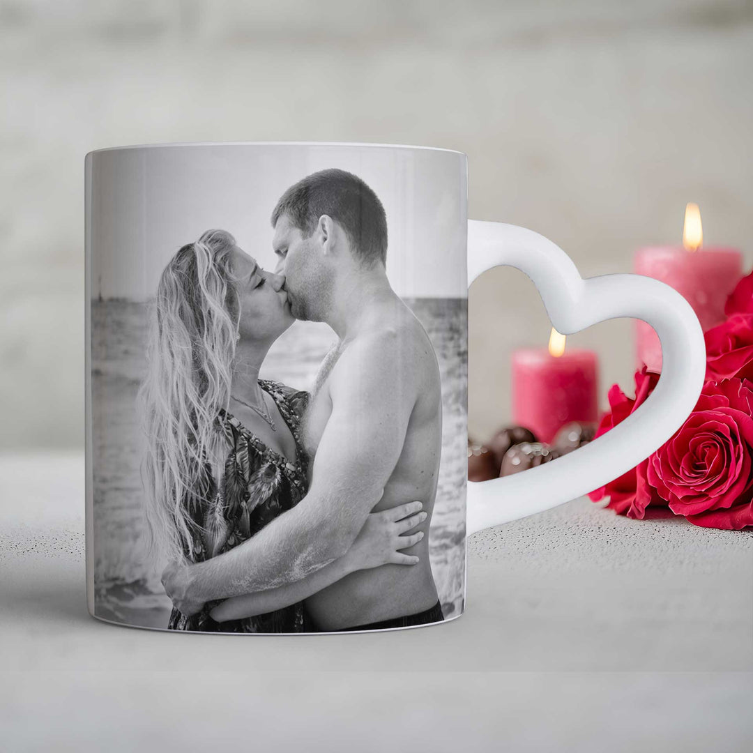 Personalisierbare Herzhenkel - Tasse mit Foto & Text – Ein Herz für deine Erinnerungen - all - yours24
