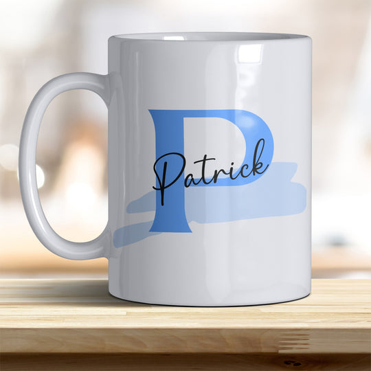 Personalisierter Keramik Becher mit Namen und Buchstaben Tasse - all - yours24
