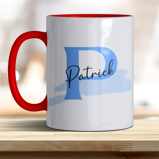 Personalisierter Keramik Becher mit Namen und Buchstaben Tasse - all - yours24