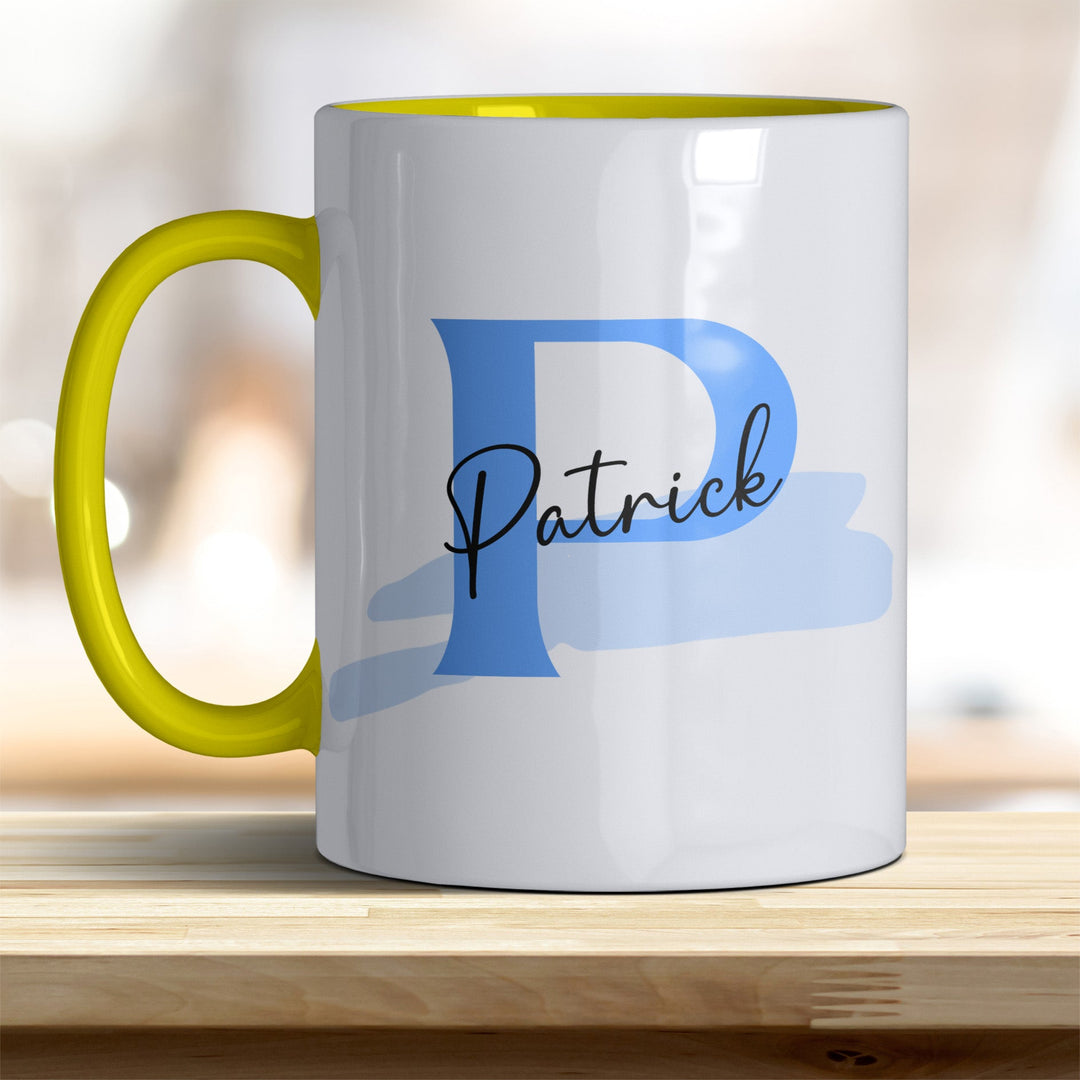 Personalisierter Keramik Becher mit Namen und Buchstaben Tasse - all - yours24
