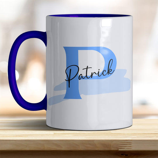Personalisierter Keramik Becher mit Namen und Buchstaben Tasse - all - yours24