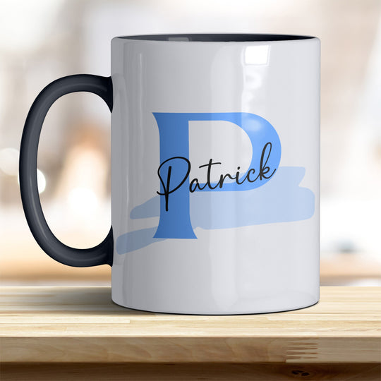 Personalisierter Keramik Becher mit Namen und Buchstaben Tasse - all - yours24