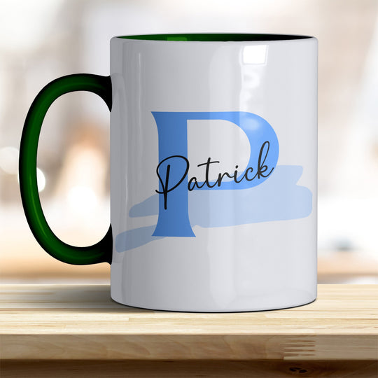 Personalisierter Keramik Becher mit Namen und Buchstaben Tasse - all - yours24