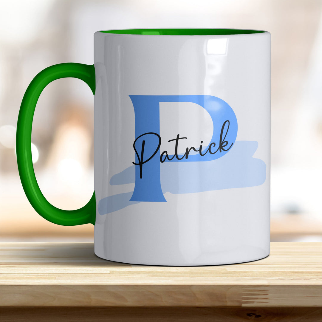 Personalisierter Keramik Becher mit Namen und Buchstaben Tasse - all - yours24