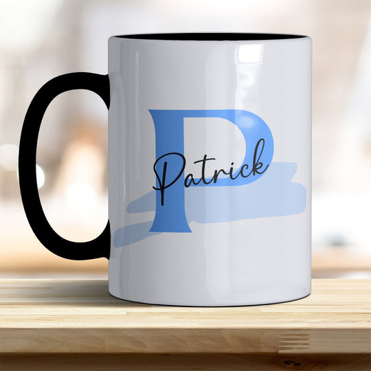 Personalisierter Keramik Becher mit Namen und Buchstaben Tasse - all - yours24