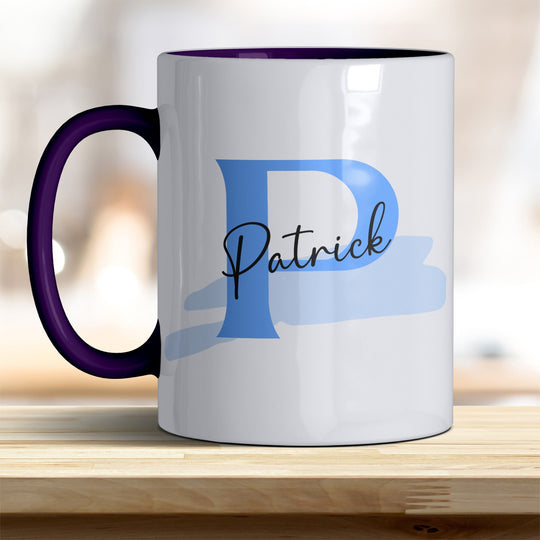 Personalisierter Keramik Becher mit Namen und Buchstaben Tasse - all - yours24