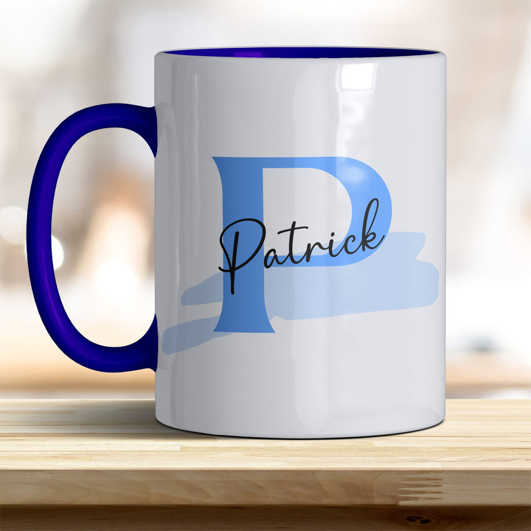 Personalisierter Keramik Becher mit Namen und Buchstaben Tasse - all - yours24
