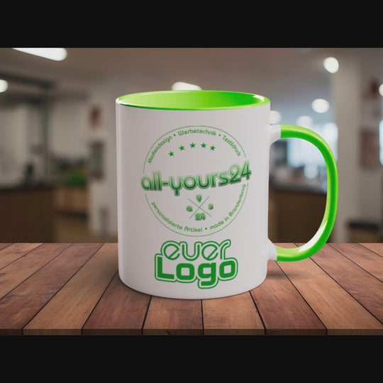 Tasse mit Logo bedruckt Keramik Becher Firmenlogo