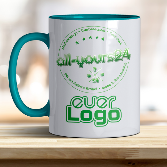Tasse mit Logo bedruckt Keramik Becher Firmenlogo
