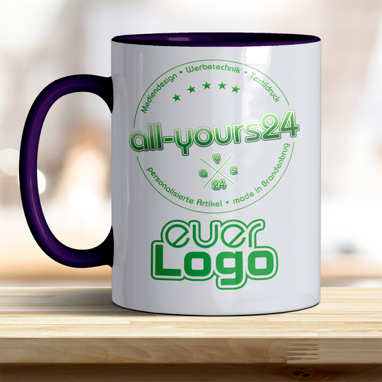 Tasse mit Logo bedruckt Keramik Becher Firmenlogo