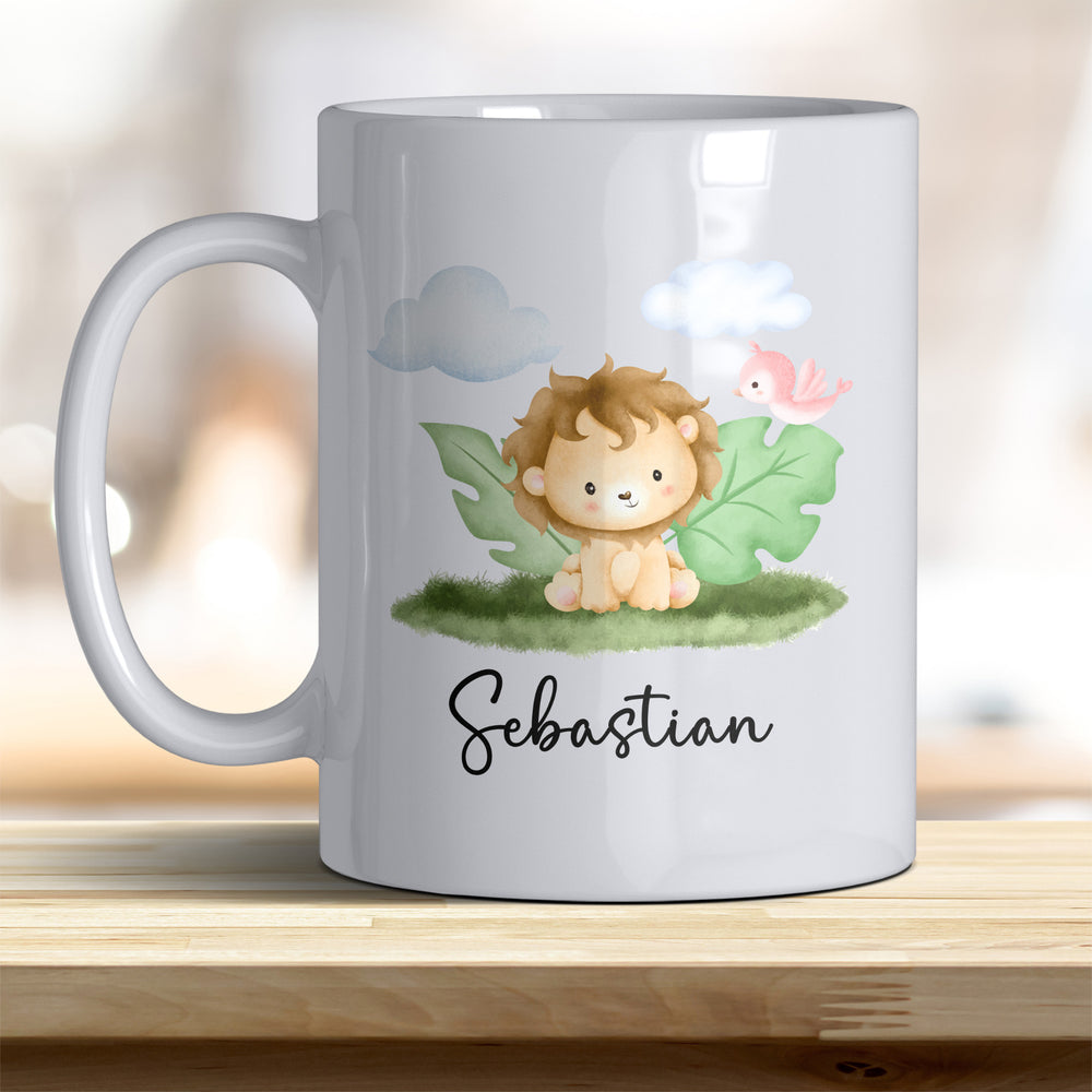 Kaffeebecher mit niedlichem Löwe – Ideal für Geschenk & Alltag