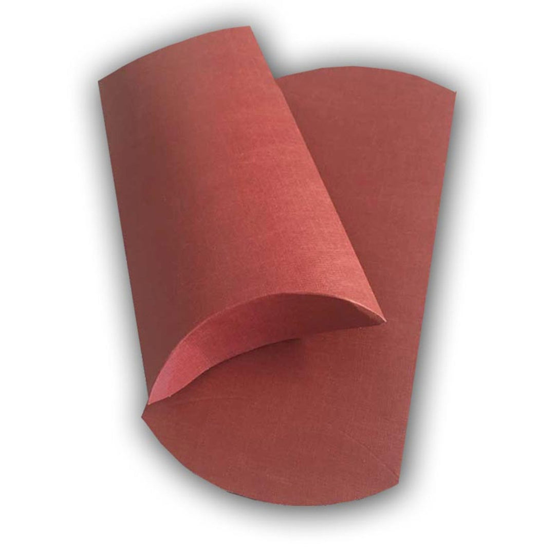 all - yours24 Geschenkschachtel Kissenverpackung leinenoptik bordeaux 240 x 150x 50mm - all - yours24