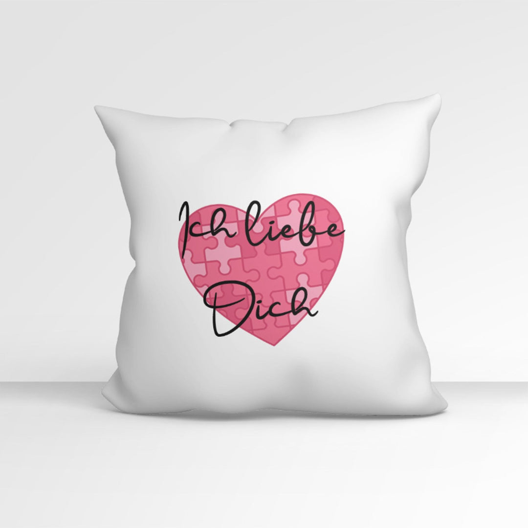 all - yours24 Kissen Liebe Herz als Puzzle Ich liebe Dich - all - yours24